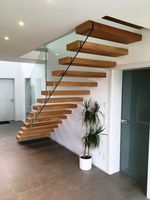 Marche décorative moderne en bois, jouet pour enfants, intérieur, extérieur en verre