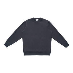 Người đàn ông của 410g bạc Fox Fleece ấm Crew Neck SWEATSHIRT-lỏng lẻo & giản dị, lông lông-lót & dày, rắn màu Cơ Sở Lớp - Product Image 2