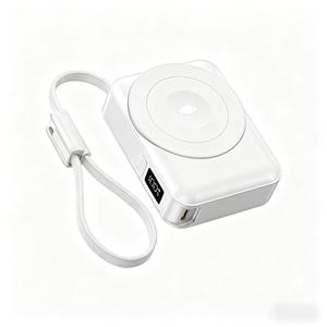 Batería Externa Magnética Ultra Delgada y Portátil <span class=keywords><strong>de</strong></span> 10000mAh con Enchufe Directo Integrado y Correa <span class=keywords><strong>de</strong></span> Mano, Carga Rápida <span class=keywords><strong>de</strong></span> 22.5W - Product Image 1