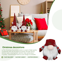 Poupée en peluche de lutin de Noël classique, décorations, jouets nains sans visage, décoration de la maison, cadeaux pour enfants - Vente en gros d'usine, matière en tissu