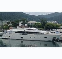 Yacht Croisière de Cabine en Fibre de Verre de Luxe Supérieur, Type Diesel, 112 Pieds, État Neuf pour Aventures Aquatiques Confortables