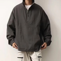 Vente en gros de veste à demi fermeture éclair personnalisée de haute qualité coupe-vent Offre Spéciale Athleisure pour hommes