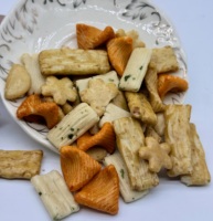 Camilan Asia Asli Kerupuk Beras Jepang Senbei Asin Panggang dalam Kemasan Semi-Lunak Merek Hanwei 7.5KG Kemasan Besar
