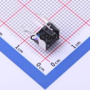 KAN0631-0501B Tactile Switch Through hole Component (THT) Switch Single Pole Single Throw Round Button Right Angle Insert 7.4mm - Product Image 2