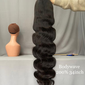 200% 13x4 <b>Full</b> Frontal <b>Wig</b> Natural Color 20-40inch <b>Human</b> Virgin <b>Hair</b> for <b>Lace</b> Transparent HD <b>Lace</b> Front <b>Wigs</b> - Product Image 5