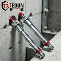 Ancre auto-coupante sous-coupée robuste TEDUN SS316 galvanisée, grade 8.8, certifiée CE, capacité 3740 kg pour tour d'éolienne