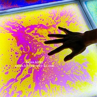 Dalles sensorielles liquides LED à changement de couleur, activées par la pression, pour la thérapie de l'autisme
