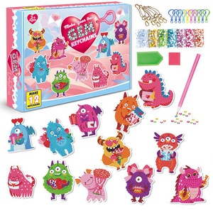 Kits de peinture pour enfants créatifs faits à la main pour l'artisanat et la peinture par numéros Big Gem Sticker Easy Gnome Diamond Painting Kits - Product Image 2