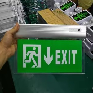 Luz de Señalización de Salida de Emergencia LED para Interiores, 220V, Recargable Ni-Cd, con <span class=keywords><strong>3</strong></span> Horas de Autonomía, Montaje en Techo, Luz de Salida de Incendios - Product Image 3
