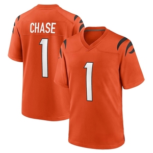 Venta al por mayor Cincinnati Bengal American Football Jersey Negro #1 JaMarr Chase #9 <span class=keywords><strong>Joe</strong></span> Burrow #16 <span class=keywords><strong>Joe</strong></span> Flacco Jerseys Camisetas de fútbol - Product Image 3