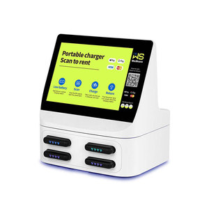 Gabinete de Alquiler de Baterías Portátiles Compartidas para Mesa, 4 Ranuras, Pantalla Táctil de 10.1 Pulgadas, Carga Rápida de 60W, Ultra Delgado, Kiosco de Alquiler de Cargadores de Teléfono con Escáner - Product Image 5