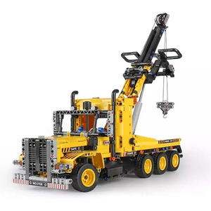 LuHu Mould <span class=keywords><strong>King</strong></span> 17011S Camion de remorquage robuste pour aventures, modèle de construction à blocs de difficulté élevée, <span class=keywords><strong>jouet</strong></span> cadeau de vacances - Product Image 1