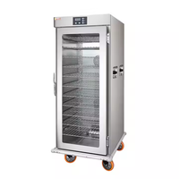 Restaurant de restauration rapide commercial KFC chariots isolants de poulet frit armoire de chauffe-plats mobile