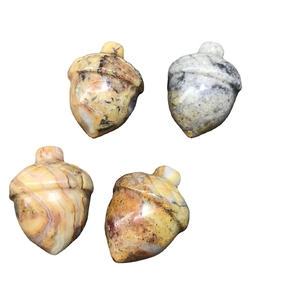 DIY Vente en gros de pierres précieuses naturelles Cristal de quartz noisette Mélange de glands Quartz coloré Sculpture Petite agate folle Noix de pin - Product Image 6
