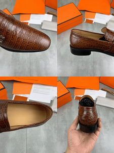 Suela de Piel de Vaca y Parte Superior de Tela, Entresuela de Goma/Látex Espumado, Forro de Goma, Cuero de Grano Entero, Para Todas las Estaciones - Product Image 6