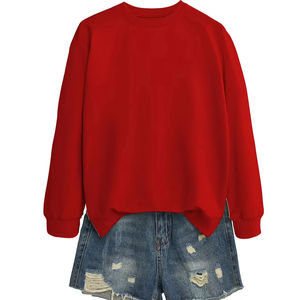 เสื้อสเวตเตอร์แขนยาวคอกลมสีพื้นแฟชั่นขายดี เสื้อผ้าผู้หญิงทรงหลวม - Product Image 5