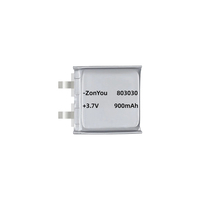 Batterie Li-Polymère de Type Pouch Cell 803030 de Qualité A, Capacité Nominale 700 mAh, 3,7 V pour Appareils Électroniques Consommateur Rechargeables, Traceur GPS, Verrou