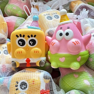 ของเล่นยอดนิยม ฟองน้ำสีเหลืองและปลาดาวสีชมพู ของเล่นบีบคลายเครียด หลายแบบ คืนรูปช้าๆ บีบสนุก ของขวัญเพื่อน แบ่งปันกันได้ - Product Image 3