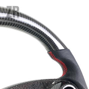 Volante Sportivo in Pelle e Fibra di Carbonio per <span class=keywords><strong>Mercedes</strong></span> Benz SMART 453 - Product Image 2