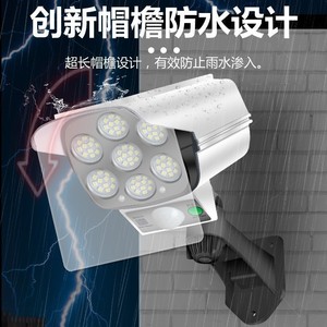 Solar Powered Security <b>Light</b> <b>Led</b> <b>Sensor</b> Activated Waterproof Outdoor Garden Home Courtyard Rechargeable 50000 Hours Lifespan - Product Image 2