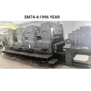 1996 Year Original Used Four Color Offset Printing Machine SM74-4