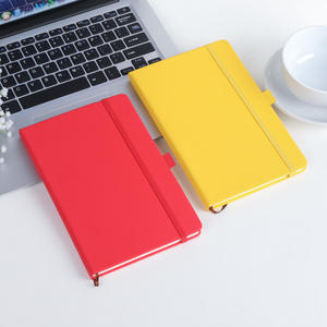 Carnet de notes professionnel coloré A5/A6 à couverture rigide en PU, reliure cousue, organisateur/agenda, journal étudiant avec sangle pour le bureau - Product Image 5