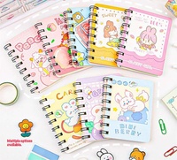 Cuaderno de Hojas Sueltas en Espiral A7 de Gran Valor, Bonito y Creativo, con Cubierta de PP, Papel con Rayas Horizontales para Estudiantes, Diario para Uso Escolar