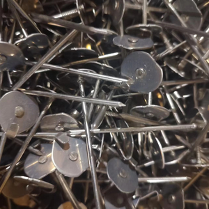 Combined Cycle Power Plant Insulation <b>Fastener</b>, 304 SS Hook Pin with Retaining Washer for HRSG - Product Image 1