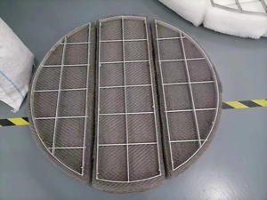 Eliminador de niebla de malla de punto de varios materiales de metal SUS304 SUS316 SUS321 almohadilla desempañadora de malla de alambre de punto almohadilla desempañadora - Product Image 5