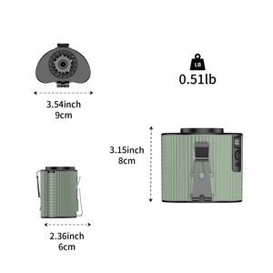 Socool Fan Lithium Battery Rechargeable USB Car RV Compatible 5-Speed Bladeless Wearable Mini Cooling Fan 4000mAh <b>Portable</b> Waist - Product Image 6