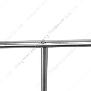 Stainless Steel Double Towel Rack Freestanding <b>Mirror</b> Finish Minimalist Design For <b>Bathroom</b> Hotel Use - Product Image 3