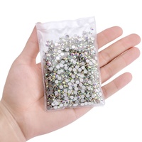 Strass en gros 72 couleurs SS3 SS4 SS6 SS8 SS10 SS12 SS16 SS20 à coller, en verre à dos plat, pour vêtements