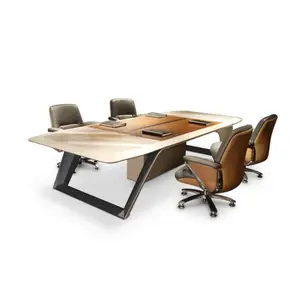 Современная офисная мебель МДФ высокой плотности, большой стол для встреч