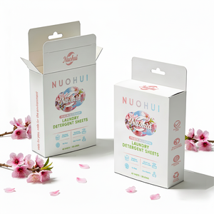 Hojas de Jabón para Lavandería Nuohui Zero Waste, No Tóxicas, Suaves para Piel Sensible, Aroma a Melocotón, Tiras de Lavandería Biodegradables - Product Image 1