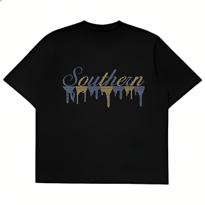 Venta al por mayor de fábrica: Transferencia termoadhesiva de diamantes de imitación con diseño de moda sureña para camisetas - Product Image 4