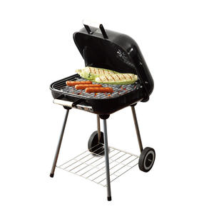 Griglia Portatile a Carbone con Coperchio a Cerniera, Controllo Ventilazione e Ruote, <span class=keywords><strong>Barbecue</strong></span> da Esterno <span class=keywords><strong>per</strong></span> Patio - Product Image 6