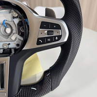 Volant sport en cuir personnalisé avec fibre de carbone et LED, 3 branches, 40 mm, pour BMW G20 G30 G11 G12 G15 G32 F90 F93 G80