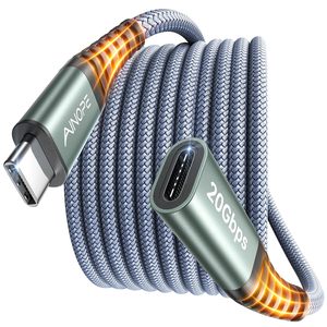<span class=keywords><strong>C</strong></span>âble d'extension <span class=keywords><strong>USB</strong></span> 3.<span class=keywords><strong>2</strong></span> Gen <span class=keywords><strong>2</strong></span> Type <span class=keywords><strong>C</strong></span> LISEN 20 Gbps, extension vidéo 4K 60 Hz, cordon de données USBC pour PSVR2, hub, écran - Product Image 1