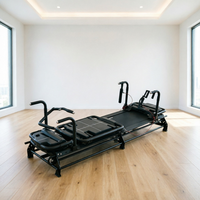 Appareil de Pilates Réformateur en Aluminium Super Résistant et Réglable, avec Ladder Barrel, Écologique et Portable, pour Entraînement Fitness en Studio et à Domicile