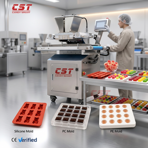 Многопозиционная машина для производства жевательных конфет CST 3D с контролем движения по нескольким осям, сертифицированная CE и FDA, для изготовления сложных форм и фигурок из жевательных конфет - Product Image 1