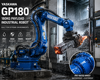 Lengan Robot Industri Berat Yaskawa 6 Axis dengan Beban Angkut 180kg Jangkauan 2702mm Robot Palletizing untuk Penanganan Material