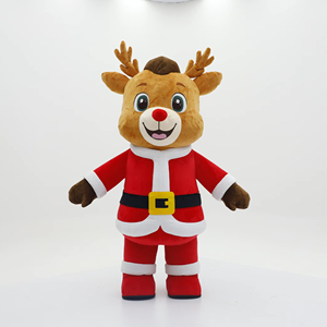 Noël Animal géant gonflable <span class=keywords><strong>cerf</strong></span> gonfler Animal mascotte Costumes pour adultes Cosplay porter 2m/2.6m <span class=keywords><strong>cerf</strong></span> vêtements gonflables - Product Image 1
