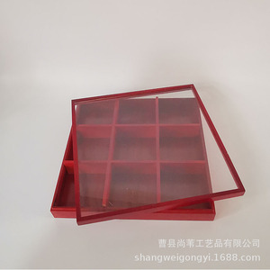 Boîte cadeau en bois 30 cm, épaisseur 8 mm, pour cadeaux d'anniversaire, emballage général - Product Image 1