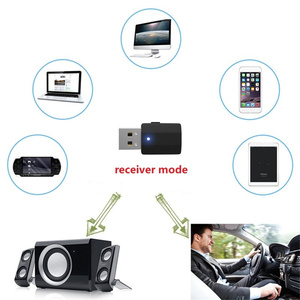 Adaptador Bluetooth Inalámbrico Estéreo Universal Mini AUX de 3.5mm 5.0, Transmisor y Receptor Bluetooth para Coche, Música, TV, Convertidor 2 en 1 - Product Image 6