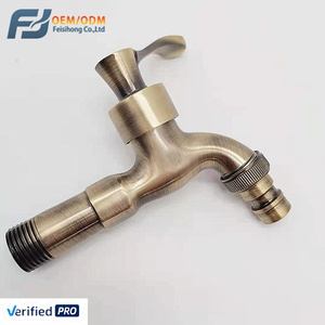 Robinet mural FSH OEM en laiton antique pour jardin, eau froide uniquement, avec <span class=keywords><strong>raccord</strong></span> rapide pour machine à laver - Product Image 1