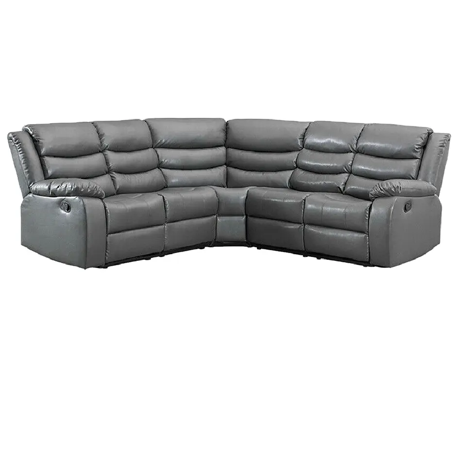 Geeksofa الحديثة الفاخرة دليل قطاعات الزاوية الحركة طقم أريكة منبسط مع جيدة جلدية