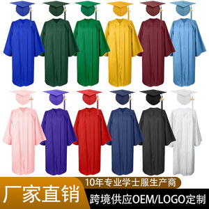 Robe de graduation Jing Zherui en tissu uni, unisexe adulte, uniforme scolaire transfrontalier, Printemps 2026 - Product Image 5