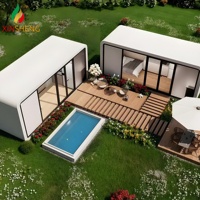 Maison Modulaire Préfabriquée de Luxe en Conteneur, Cabine Apple, Maisons Modernes Préfabriquées, Tiny House en Conteneur, Logements Mobiles