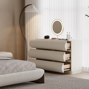 Cassettiera moderna Custom cassettiera avvolti in ecopelle Bumping Design credenza per soggiorno <span class=keywords><strong>ingresso</strong></span> comodino armadio - Product Image 3