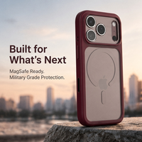 Casing Ponsel Magnetik Tombol Logam Premium, TPU+PC Transparan Anti Benturan, Casing Tombol Pintar untuk iPhone 18 Pro Max
